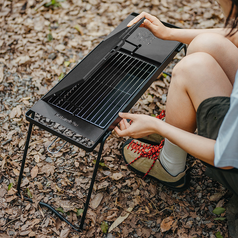 Naturehike cestovný skladací gril so stolíkom 2v1 - 3,5 kg